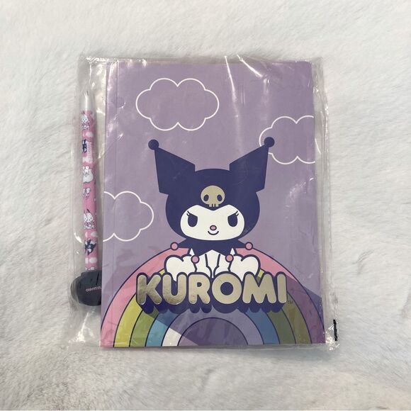 Kuromi Notebook and Pen Set Sanrio 2 Piece Gift Journal New - Picture 3 of 7